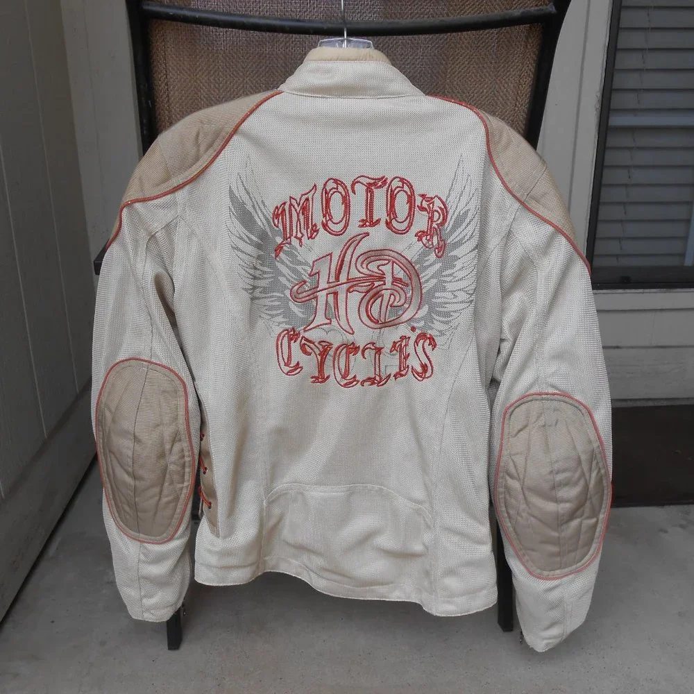 Harley-Davidson Cream and Tan Riding Jacket - Picture 7 of 16